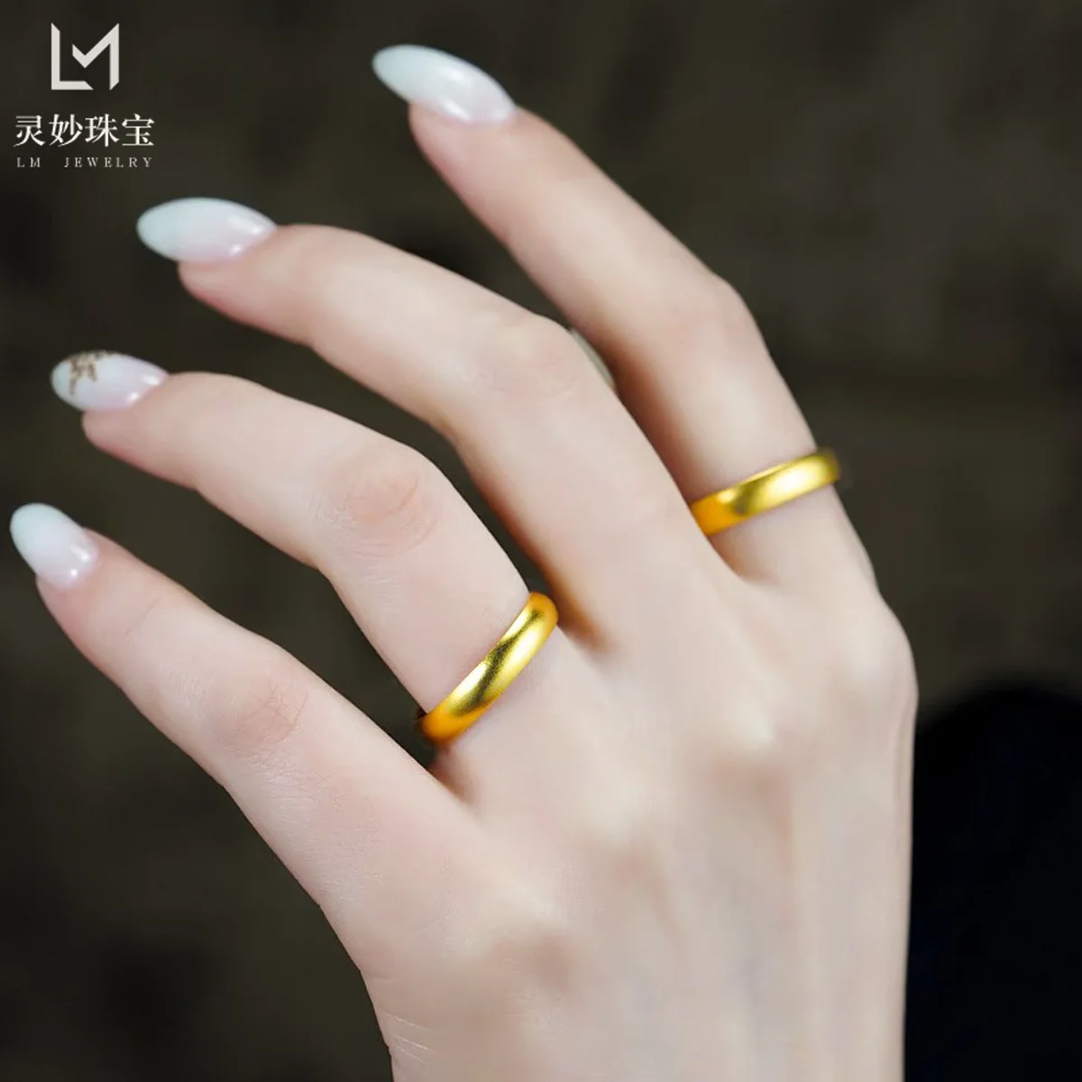 Solid Loach Back Ring Women's 24K Gold AU999 - Heavy thick-walled solid body, premium texture, for collection and inheritance