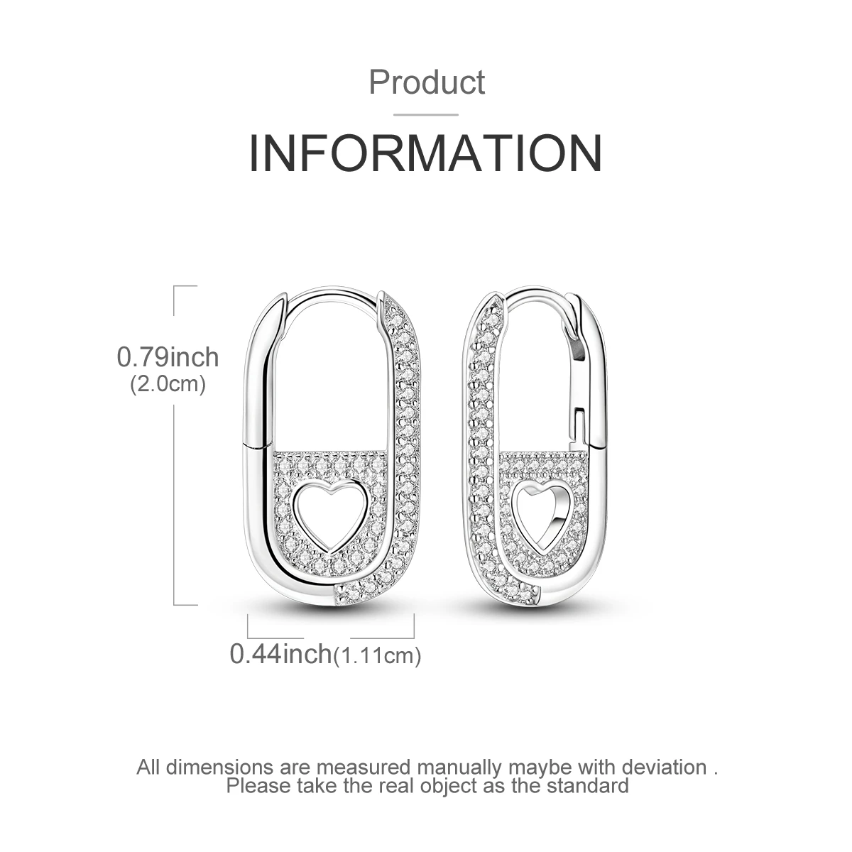 925 Silver Woman Hoop Earring Star Heart Butterfly Pendienes Original Jewelry Gift