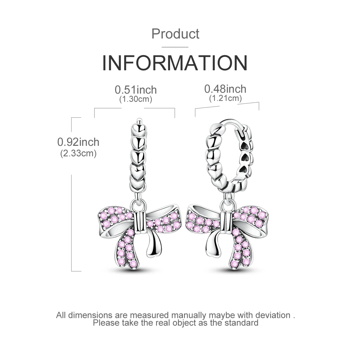 925 Silver Woman Hoop Earring Star Heart Butterfly Pendienes Original Jewelry Gift