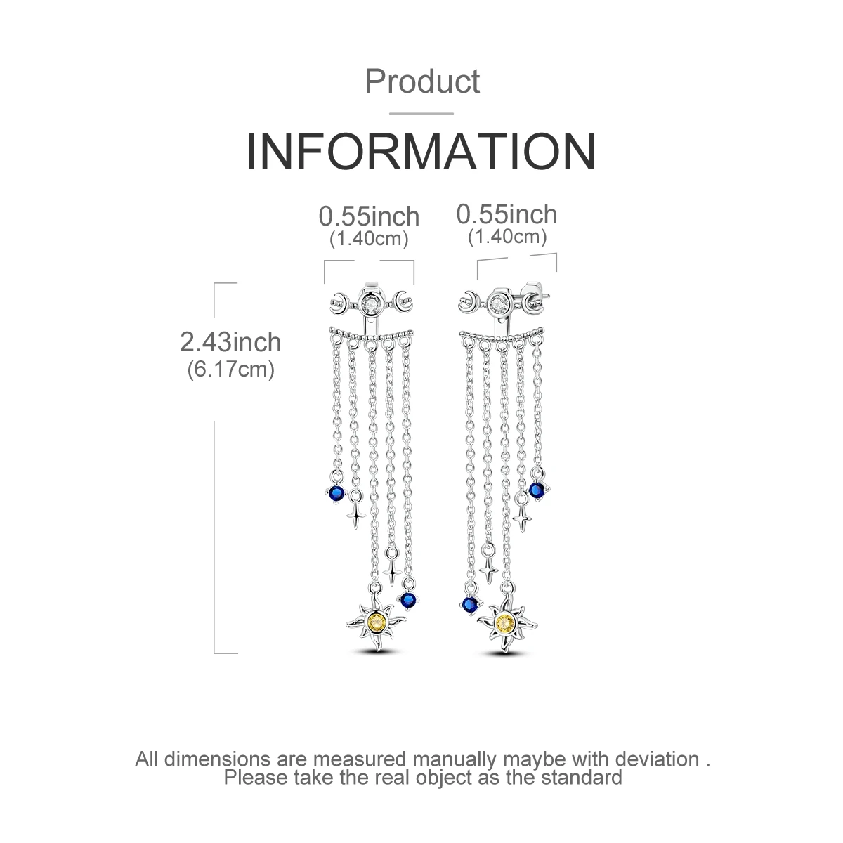 925 Silver Woman Hoop Earring Star Heart Butterfly Pendienes Original Jewelry Gift