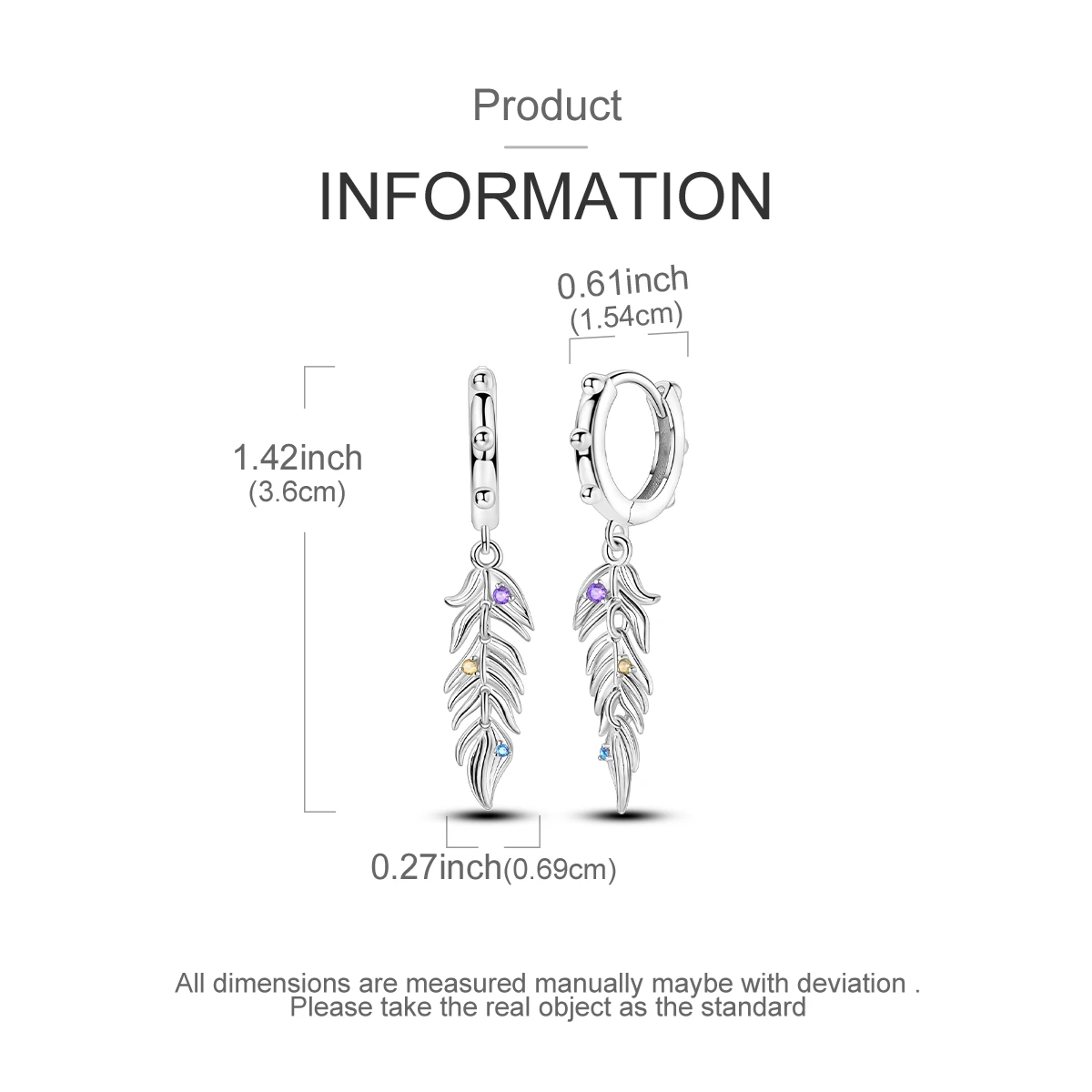 925 Silver Woman Hoop Earring Star Heart Butterfly Pendienes Original Jewelry Gift