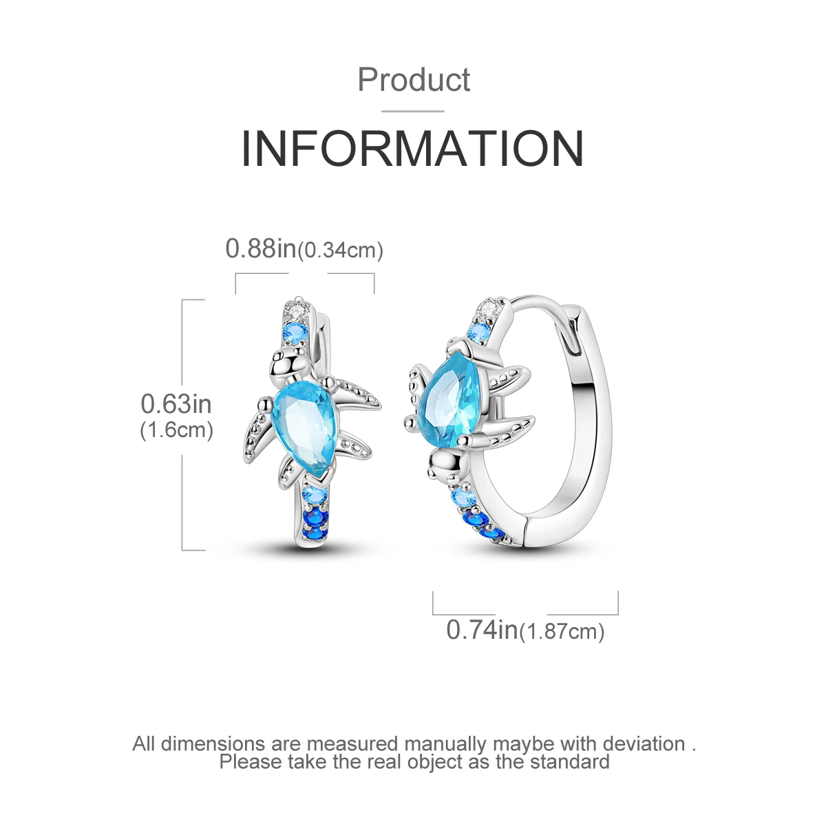 925 Silver Woman Hoop Earring Star Heart Butterfly Pendienes Original Jewelry Gift