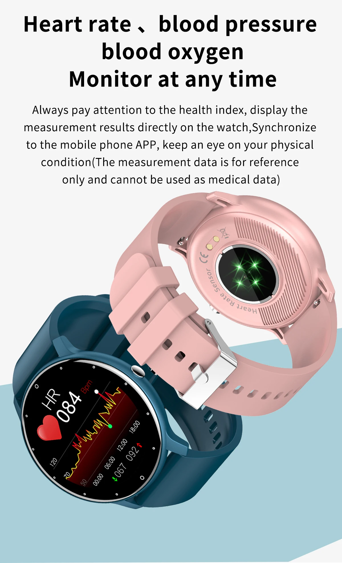 LIGE Waterproof Women Smart Band Watch Real-time Weather Forecast Men Watches Sports Ladies Smart Watch For Women Android IOS