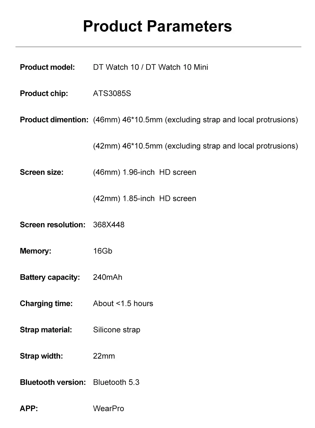 2026 New Original for Apple DT Watch 10 Smart Watch Men AMOLED 4GB Memory Music 3D Surround BT Call Waterproof smart watch Woman