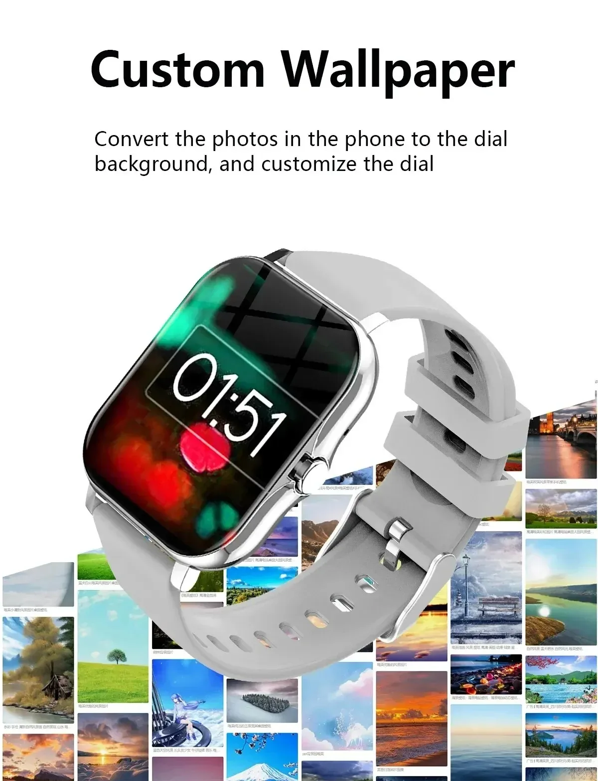 2026 New Smart Watch for Men Women Sport Selling SmartWatch 1.83'' Full Screen Wireless Call Sports Fitness Holiday Gift Android
