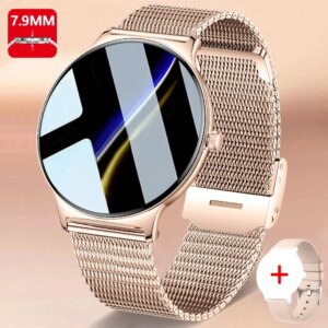 ChiBear Ultra Thin Fashion Smart Watch Women Screen Always Display Time Sports Bracelet Bluetooth Call AMOLED Smartwatch Woman