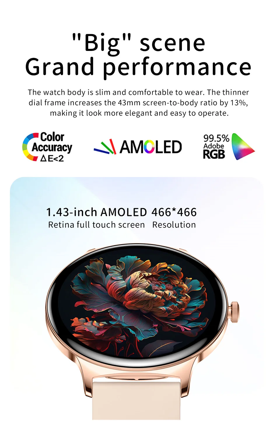 ChiBear Ultra Thin Fashion Smart Watch Women Screen Always Display Time Sports Bracelet Bluetooth Call AMOLED Smartwatch Woman