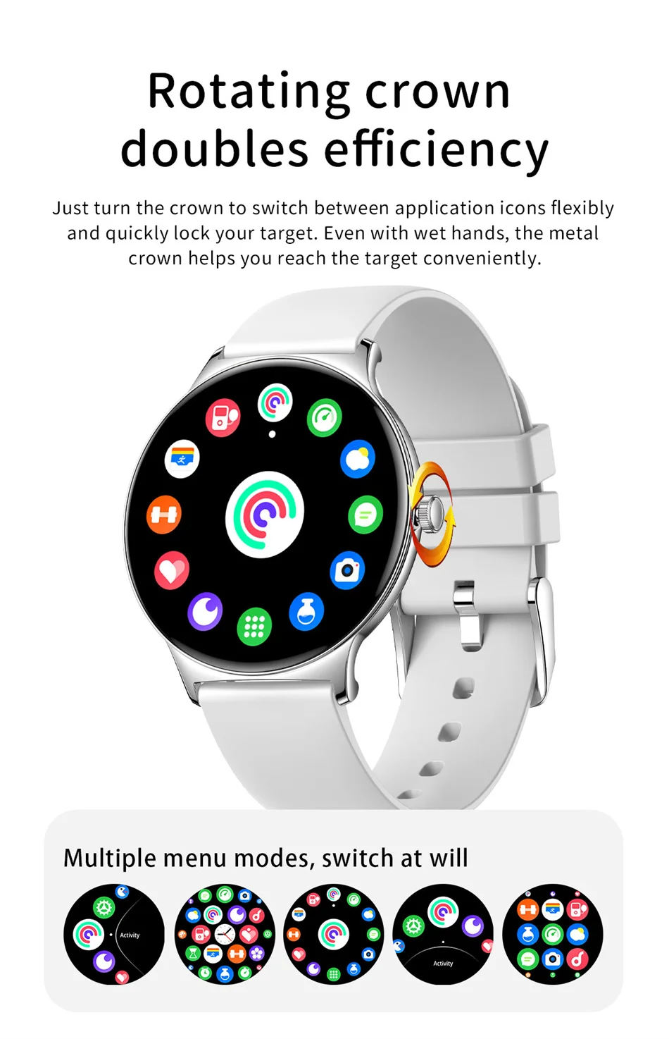 ChiBear Ultra Thin Fashion Smart Watch Women Screen Always Display Time Sports Bracelet Bluetooth Call AMOLED Smartwatch Woman