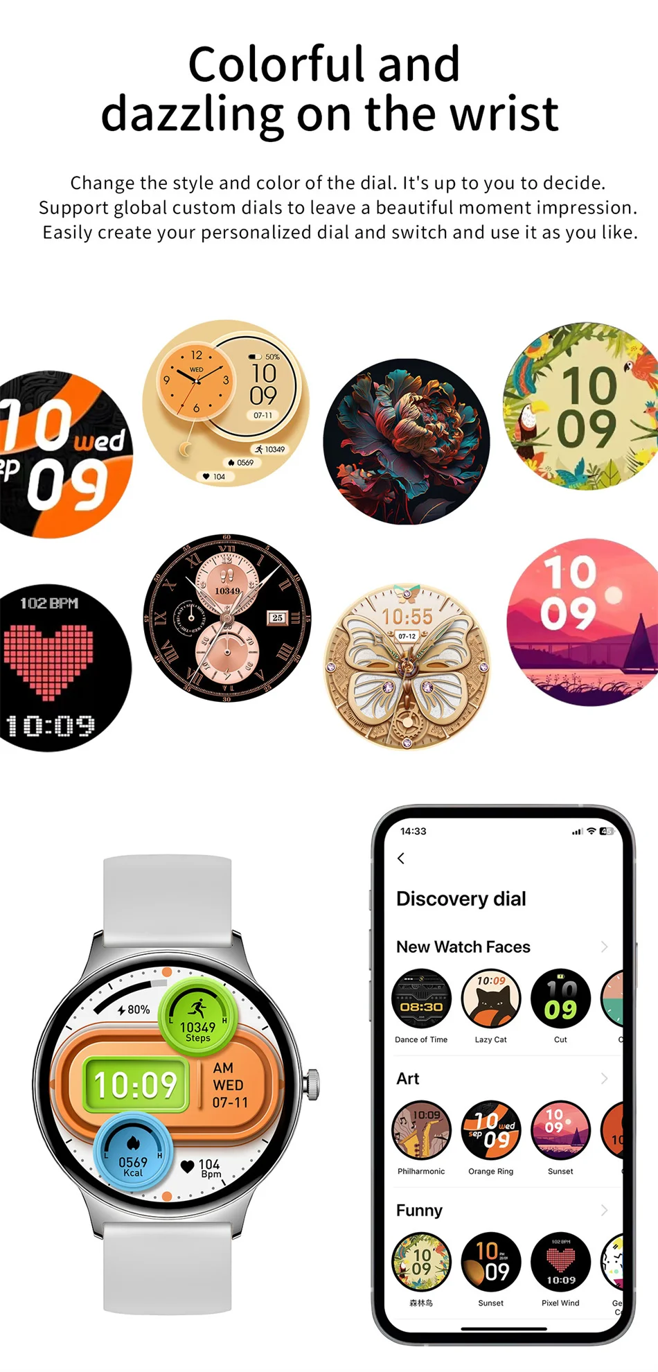 ChiBear Ultra Thin Fashion Smart Watch Women Screen Always Display Time Sports Bracelet Bluetooth Call AMOLED Smartwatch Woman