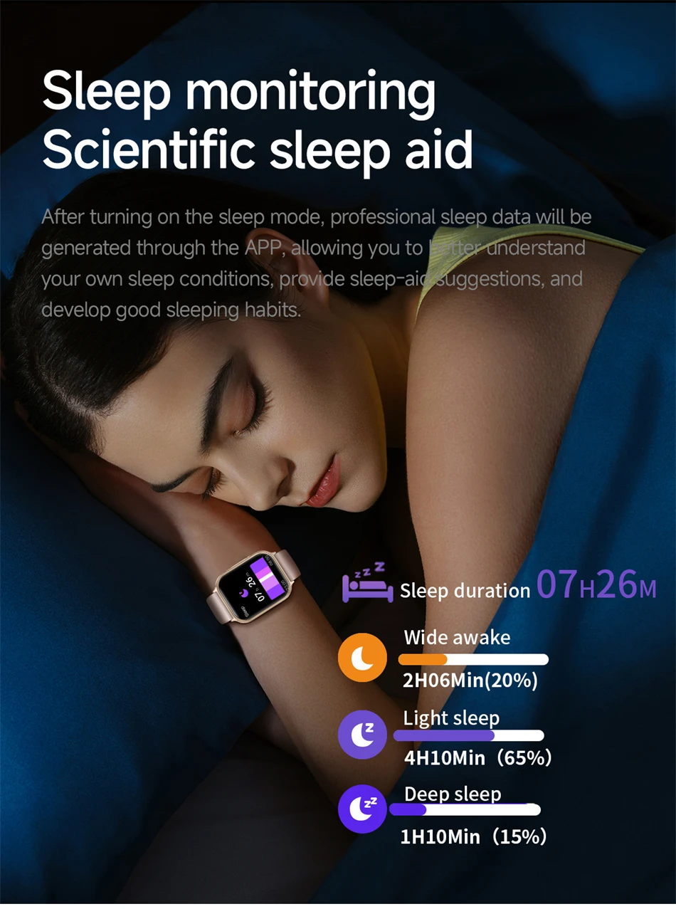 2026 New Smartwatch Women Sports Fitness Track IP68 Waterproof Built-in 24H Heart Rate Bluetooth Call Ladies Fashion Smartwatch