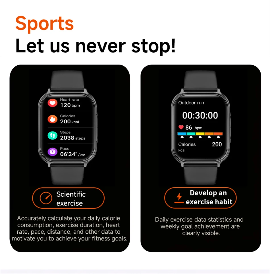 2026 New Smartwatch Women Sports Fitness Track IP68 Waterproof Built-in 24H Heart Rate Bluetooth Call Ladies Fashion Smartwatch