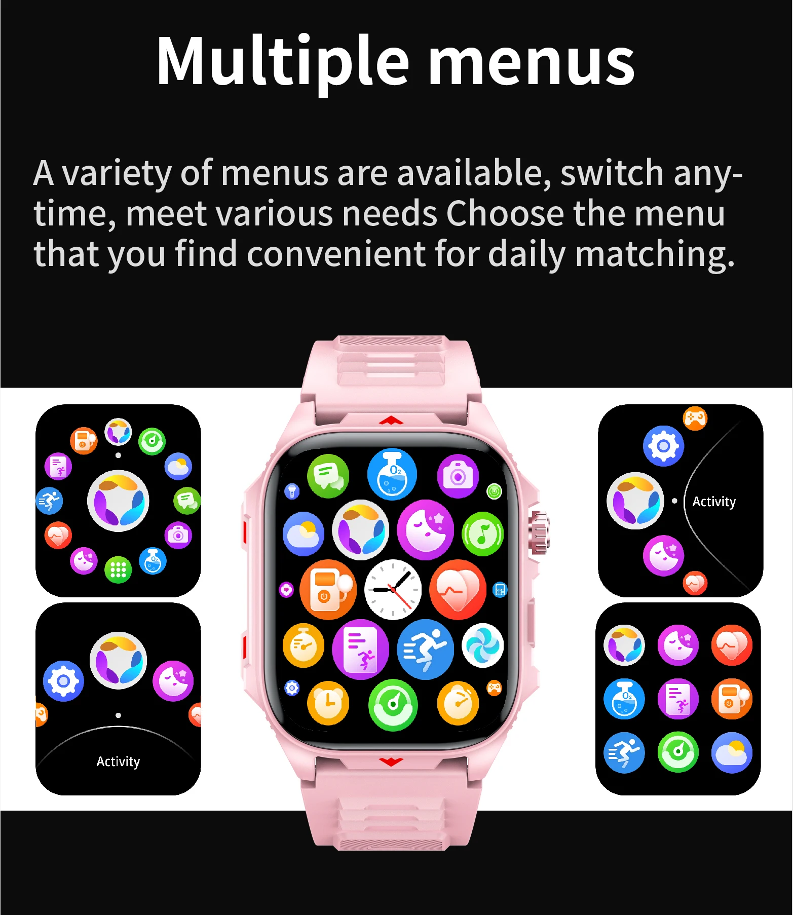 Electronic Smart Watch BT Call Heart Rate Monitor Smartwatch Fitness Tracker Waterproof Sport Watches for Man Woman Android 2026