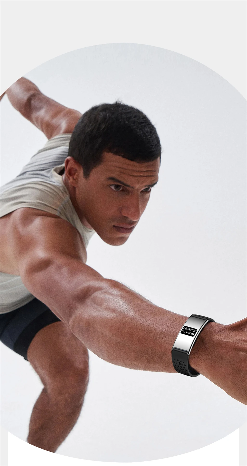 New Fashion Women Smart Bracelet IPX8 Waterproof Heart Rate Sleep Monitor Health Sports Fitness Tracker Call Reminder Smartwatch