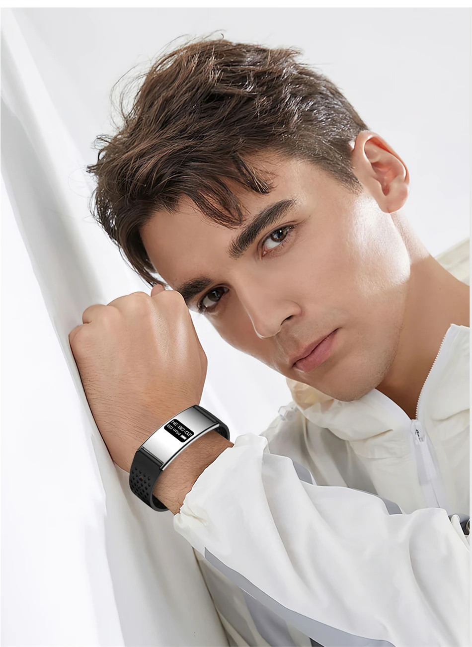 New Fashion Women Smart Bracelet IPX8 Waterproof Heart Rate Sleep Monitor Health Sports Fitness Tracker Call Reminder Smartwatch