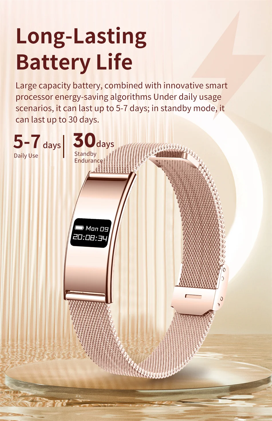 Men Women Smart Bracelet Heart Rate Sleep Monitor Health Smart Band Waterproof Sports Fitness Tracker Smartwatch For Android iOS