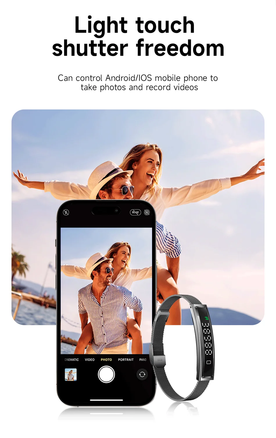 2026 New Fashion Women Smart Bracelet Sport Mode Fitness Tracker Heart Rate Health Monitoring IP68 Waterproof Smart Watch Men