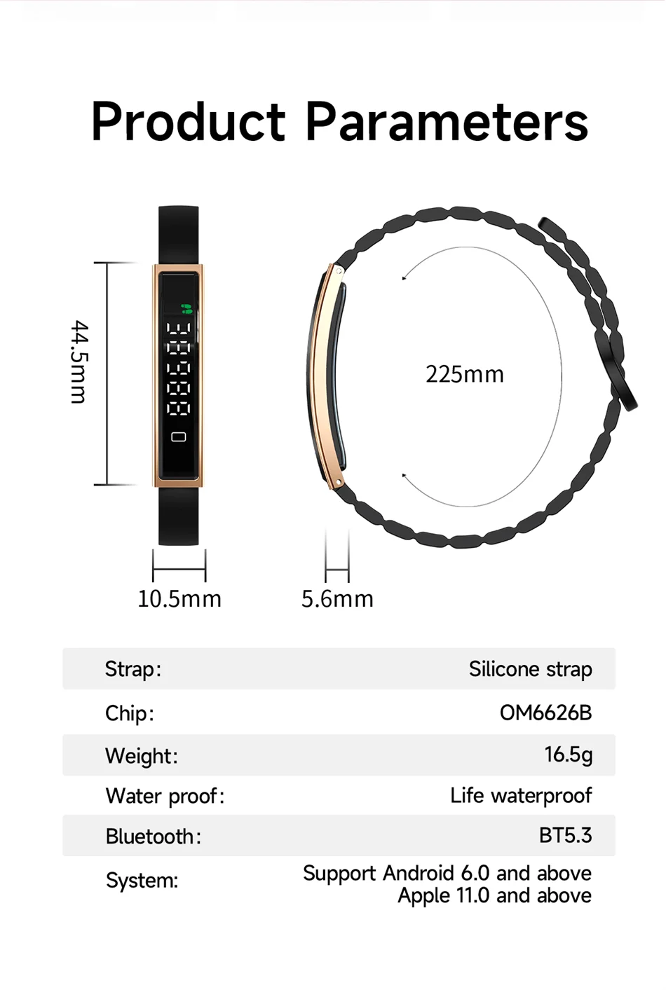 2026 New Fashion Women Smart Bracelet Sport Mode Fitness Tracker Heart Rate Health Monitoring IP68 Waterproof Smart Watch Men