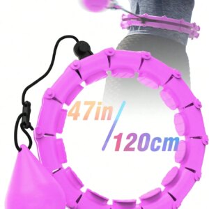 Weighted Circle With 24 Links For Adults Weight Loss, Fitness Hoop Plus Size, For Women Smart Exercise Equipment
