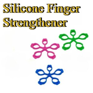 1pc Finger Trainer Silicone Finger Strengthener Five-Finger Ring Fitness Exercise Resistance Band Gym Shaping Tool