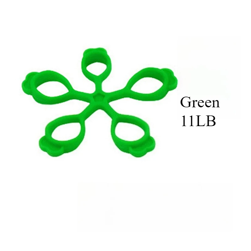 1pc Finger Trainer Silicone Finger Strengthener Five-Finger Ring Fitness Exercise Resistance Band Gym Shaping Tool