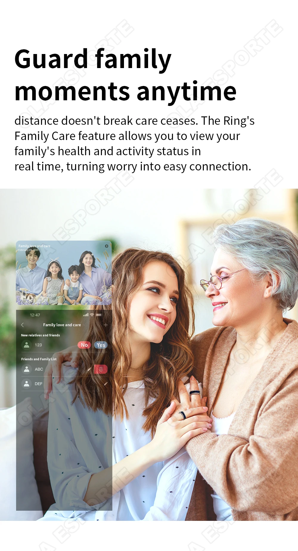 2026 Smart Ring Men Women LED Display Screen Heart Rate Blood Oxygen Monitor 5ATM Waterproof Multi Sports Mode Gifts For Android