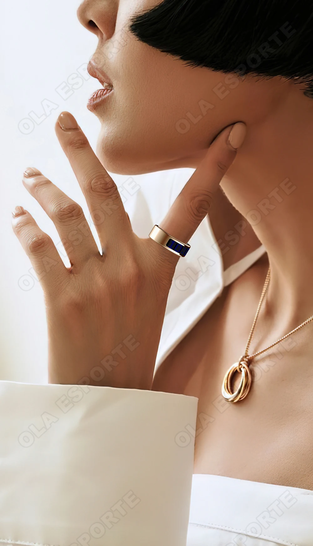 2026 Smart Ring Men Women LED Display Screen Heart Rate Blood Oxygen Monitor 5ATM Waterproof Multi Sports Mode Gifts For Android