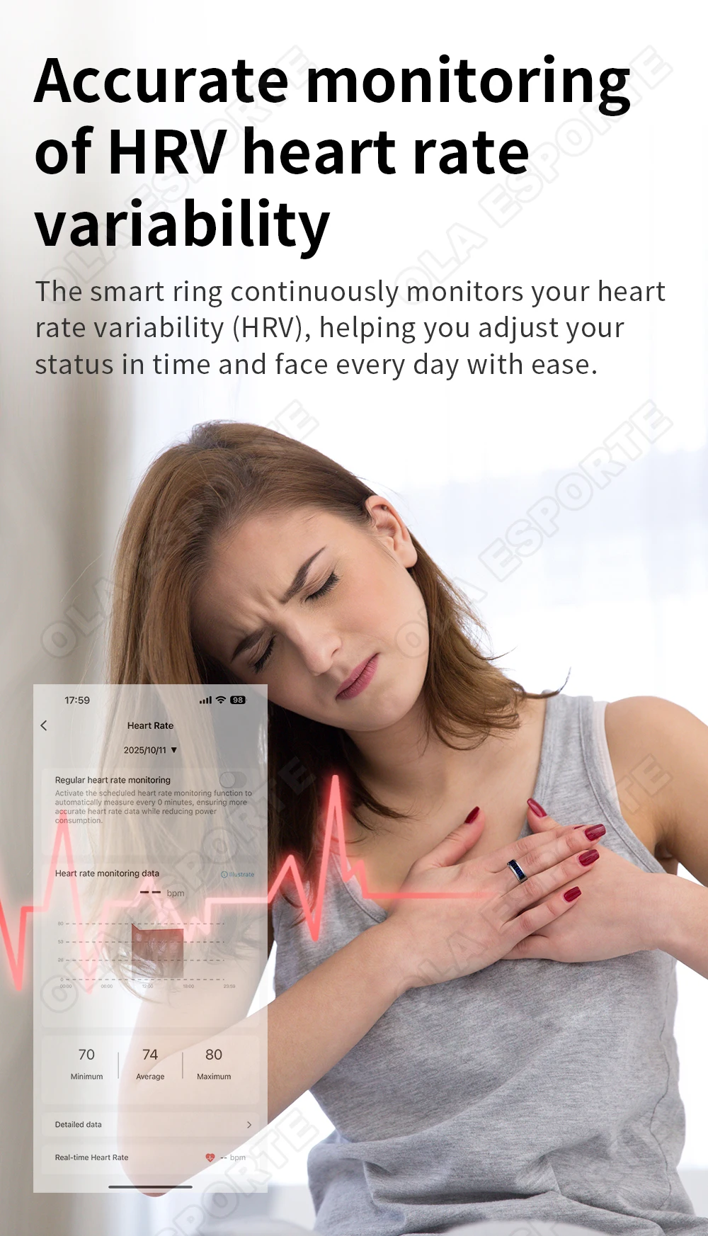 2026 Smart Ring Men Women LED Display Screen Heart Rate Blood Oxygen Monitor 5ATM Waterproof Multi Sports Mode Gifts For Android