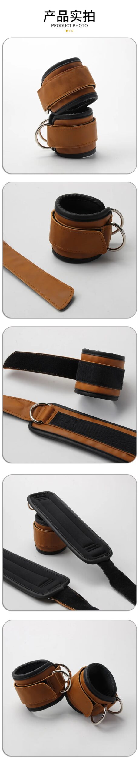 1PC Fitness Ankle Straps Adjustable D-Ring Support Cuffs Gym Leg Excercises Training Workouts Sports Fit Guard Safety Abductors