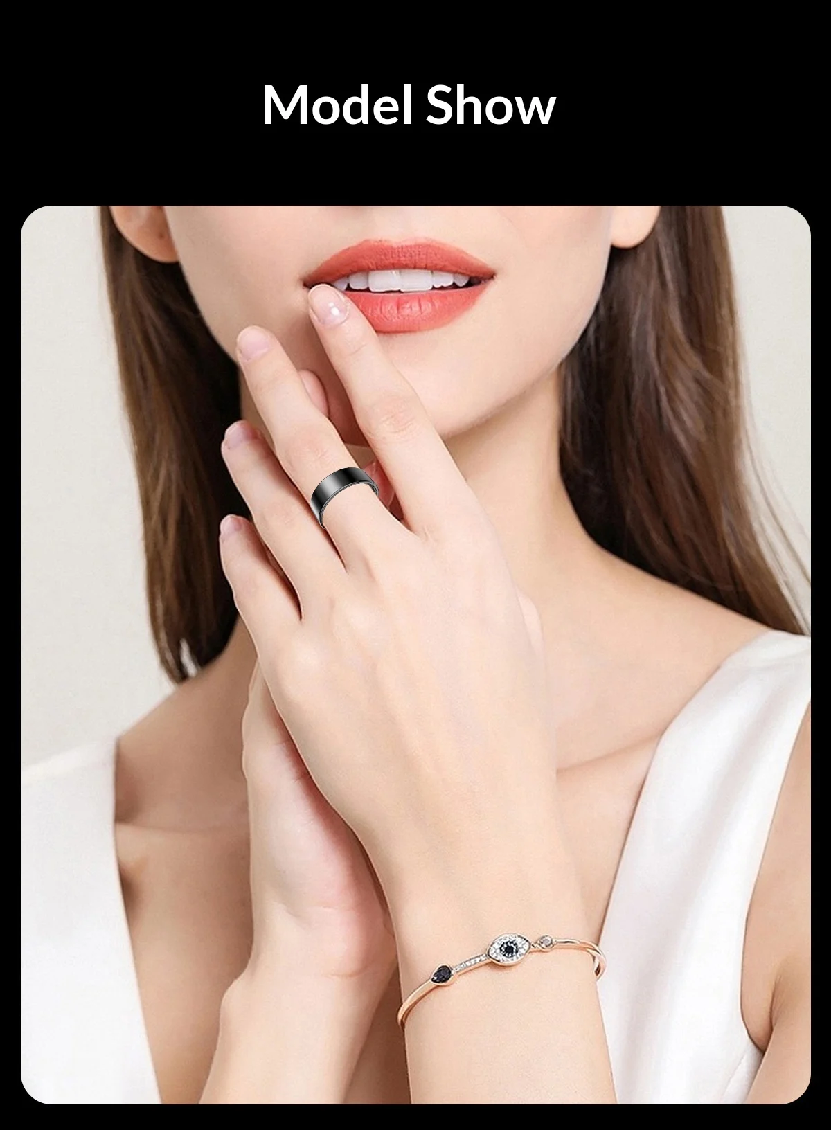 Luckring Smart Ring Fitness Step Tracker Gesture Control Heart Rate Hrv Blood Oxygen Scientific Sleep Monitor For Sports Lovers