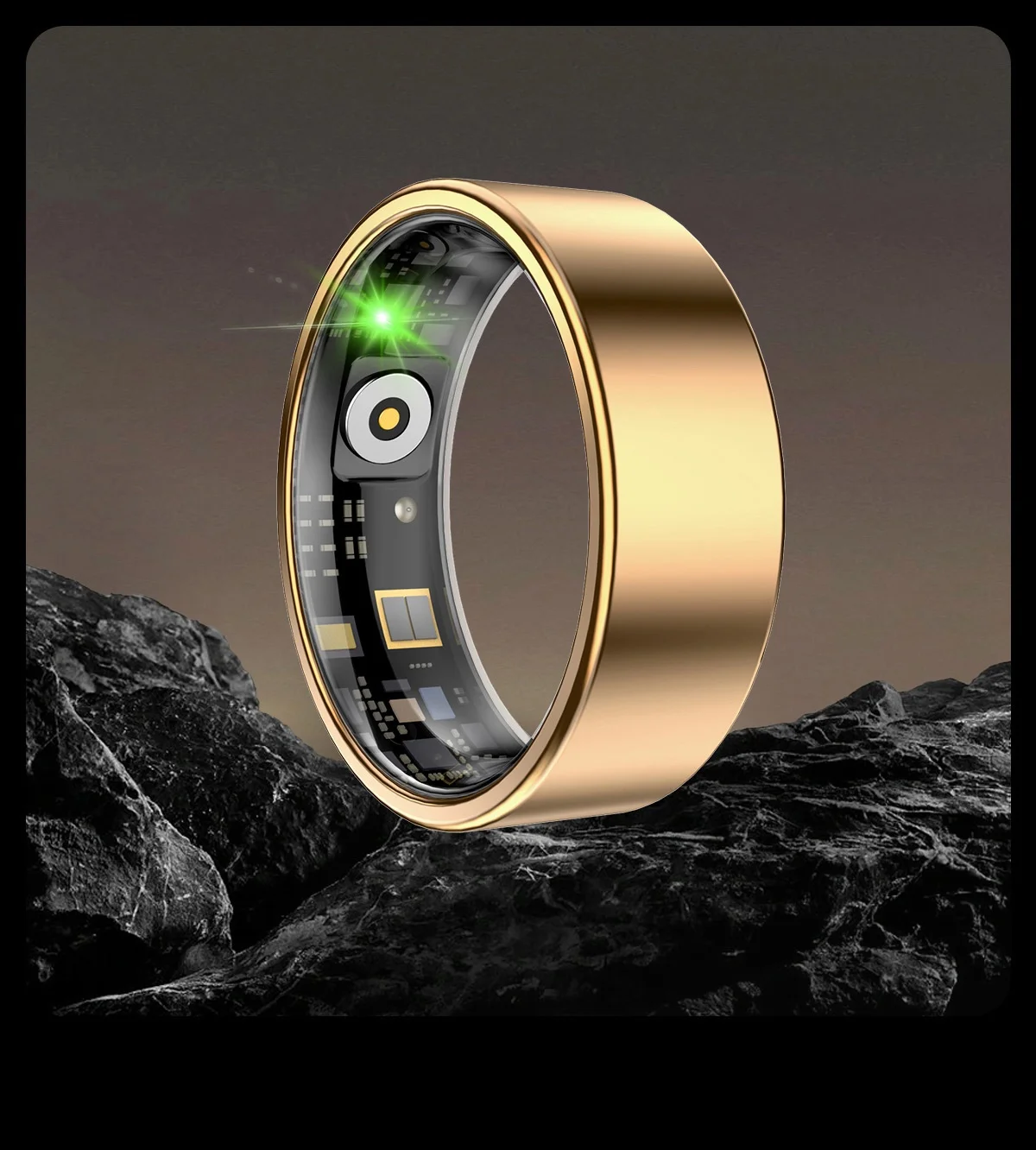 Luckring Smart Ring Fitness Step Tracker Gesture Control Heart Rate Hrv Blood Oxygen Scientific Sleep Monitor For Sports Lovers