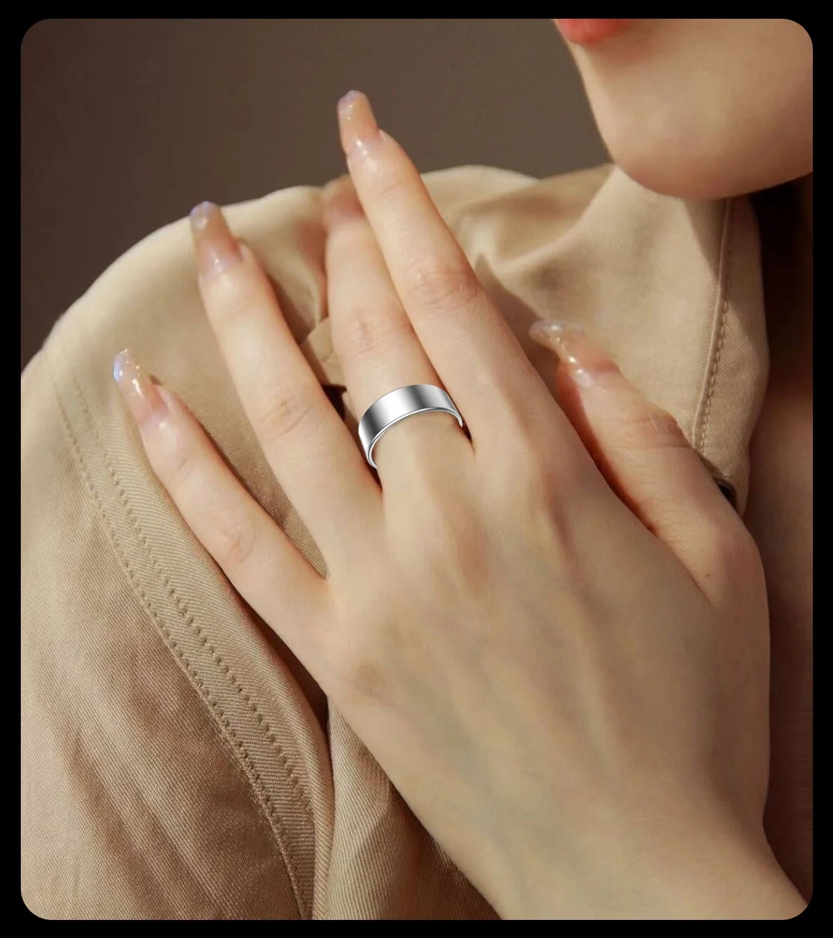 Luckring Smart Ring Fitness Step Tracker Gesture Control Heart Rate Hrv Blood Oxygen Scientific Sleep Monitor For Sports Lovers