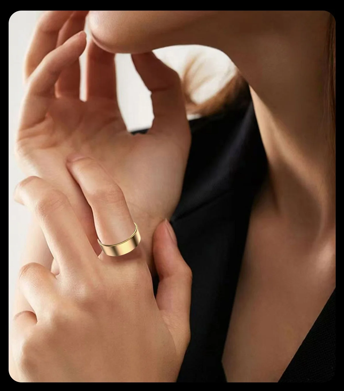 Luckring Smart Ring Fitness Step Tracker Gesture Control Heart Rate Hrv Blood Oxygen Scientific Sleep Monitor For Sports Lovers