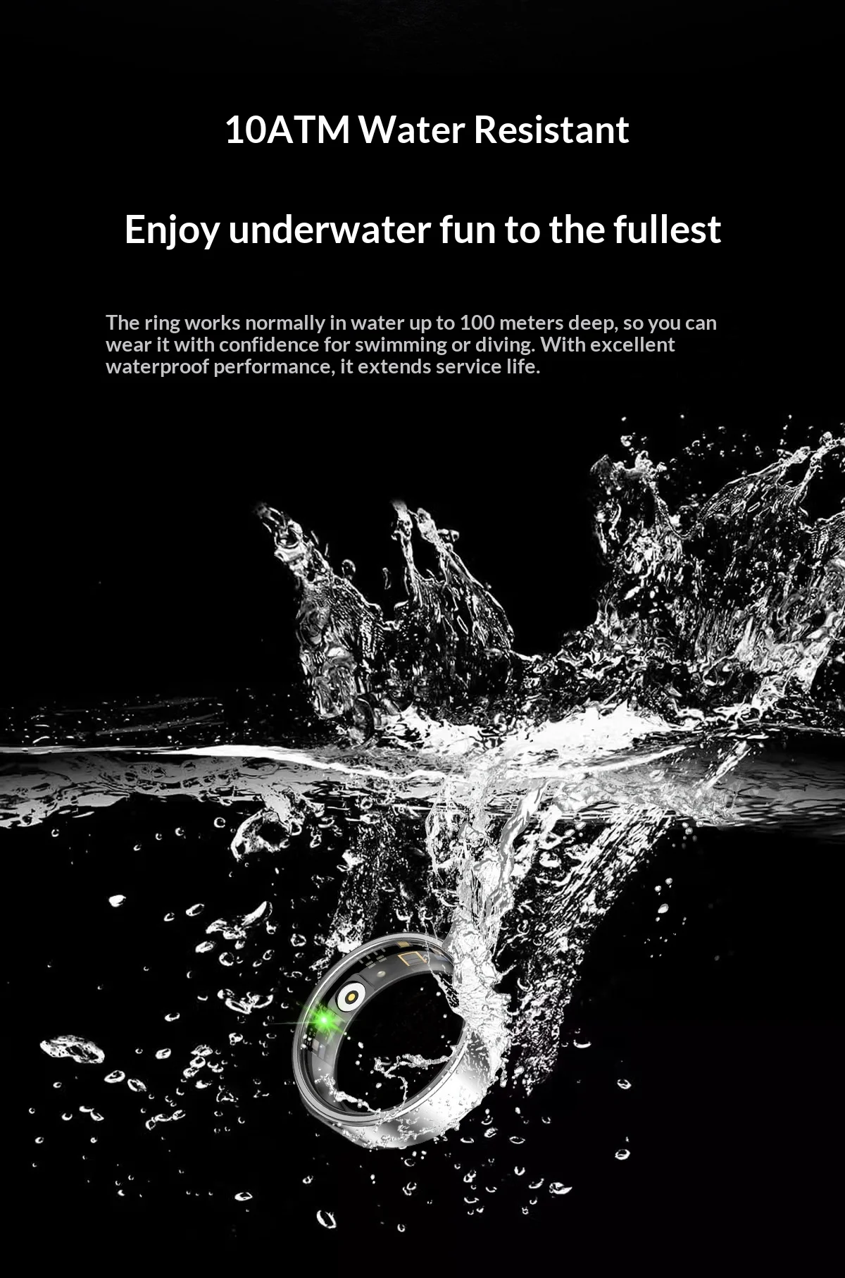 Luckring Smart Ring Fitness Step Tracker Gesture Control Heart Rate Hrv Blood Oxygen Scientific Sleep Monitor For Sports Lovers