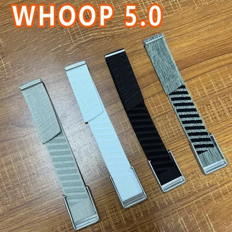 New Whoop 5.0 Nylon Fitness Band Breathable Adjustable Sports Wristband Soft Protector Tracker Strap For Women Men Wholesale