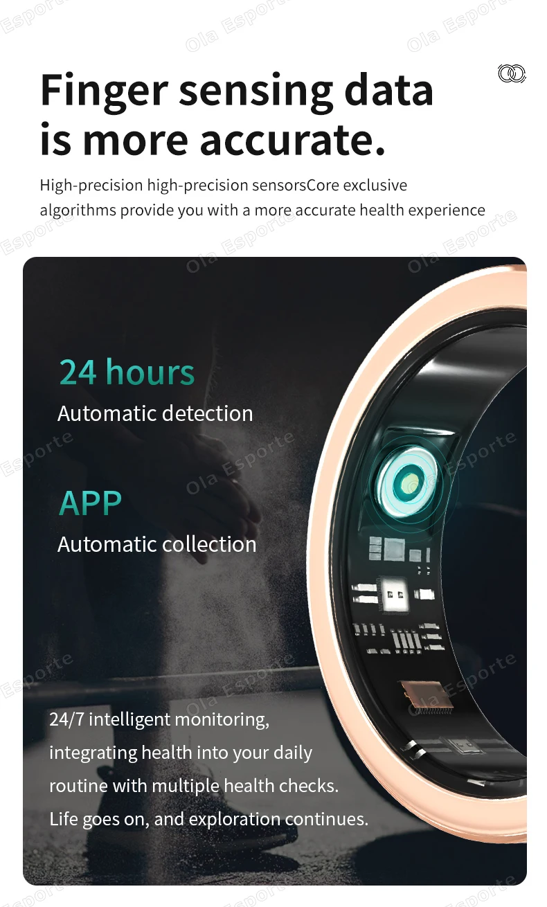 Diamond Fashion Women Smart Ring With Box IP68 Waterproof Lady ring Heart Rate Health Monitor Sports Pedometer Fitness Rings New