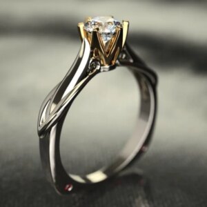 Pure 18K Gold Ring for Women Moissanite Rings with Natural Gemstones Luxur Jewelry Couples Women's Wedding Valentine's Day Gifts
