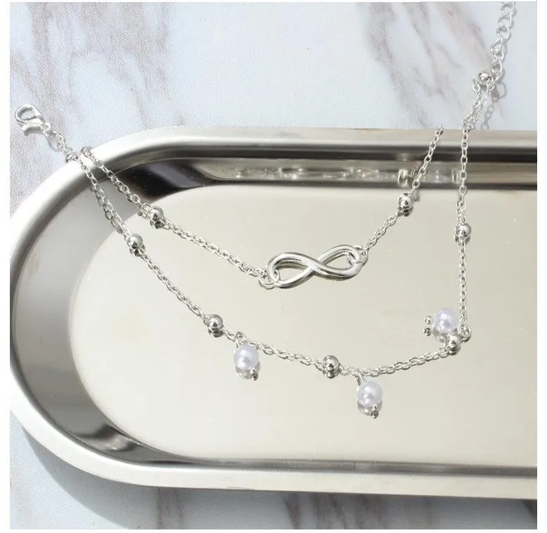 New Personalized Butterfly Pendant Anklet Summer Beach Leg Chain Handcrafted Anklet Gold And Silver Headwear Wholesale And Retai