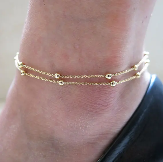 New Personalized Butterfly Pendant Anklet Summer Beach Leg Chain Handcrafted Anklet Gold And Silver Headwear Wholesale And Retai