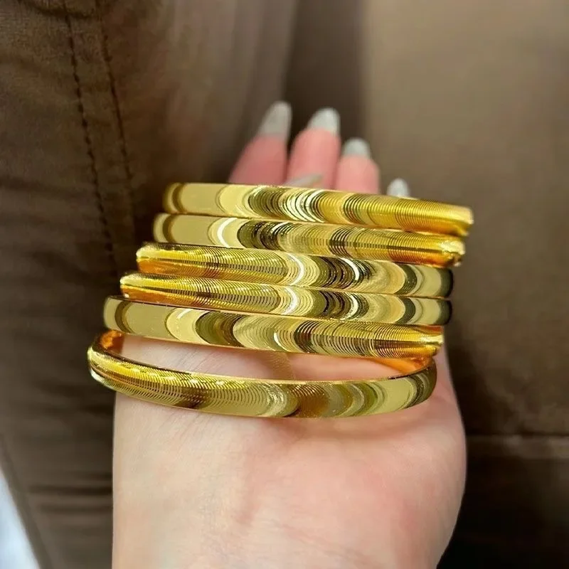 High-quality Cat's Eye Bracelet Real 18k Gold Bangles for Woman Luxury AU750 Bangles Party Banquet Fine Jewelry 18K No Demolding
